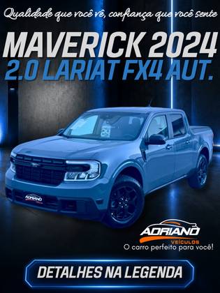 FORD MAVERICK 2.0 ECOBOOST GASOLINA LARIAT FX4 AUTOMÁTICO FORD MAVERICK 2.0 ECOBOOST GASOLINA LARIAT FX4 AUTOMÁTICO
